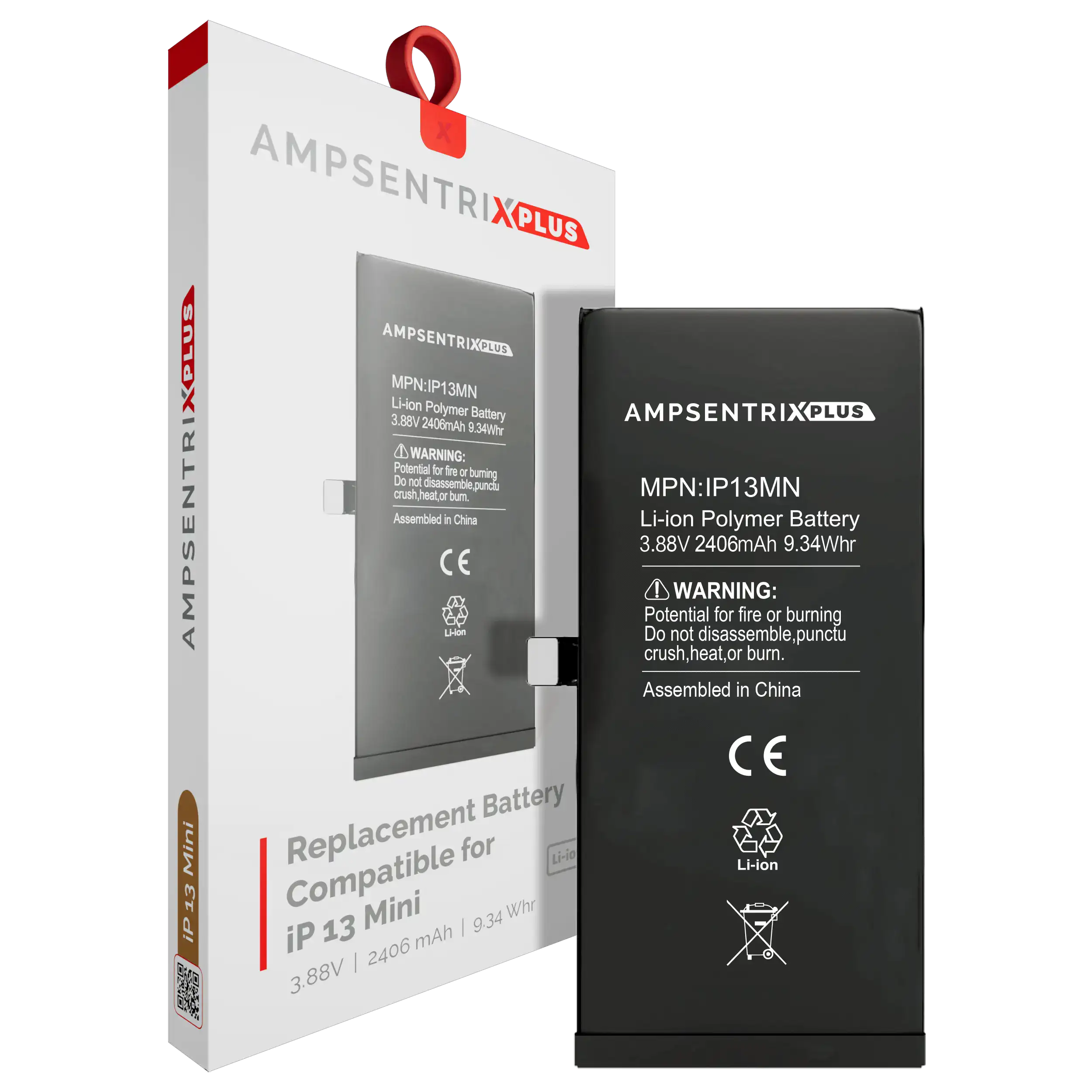 [107082131157] Batería de Repuesto Para iPhone 13 Mini (AmpSentrix Plus)