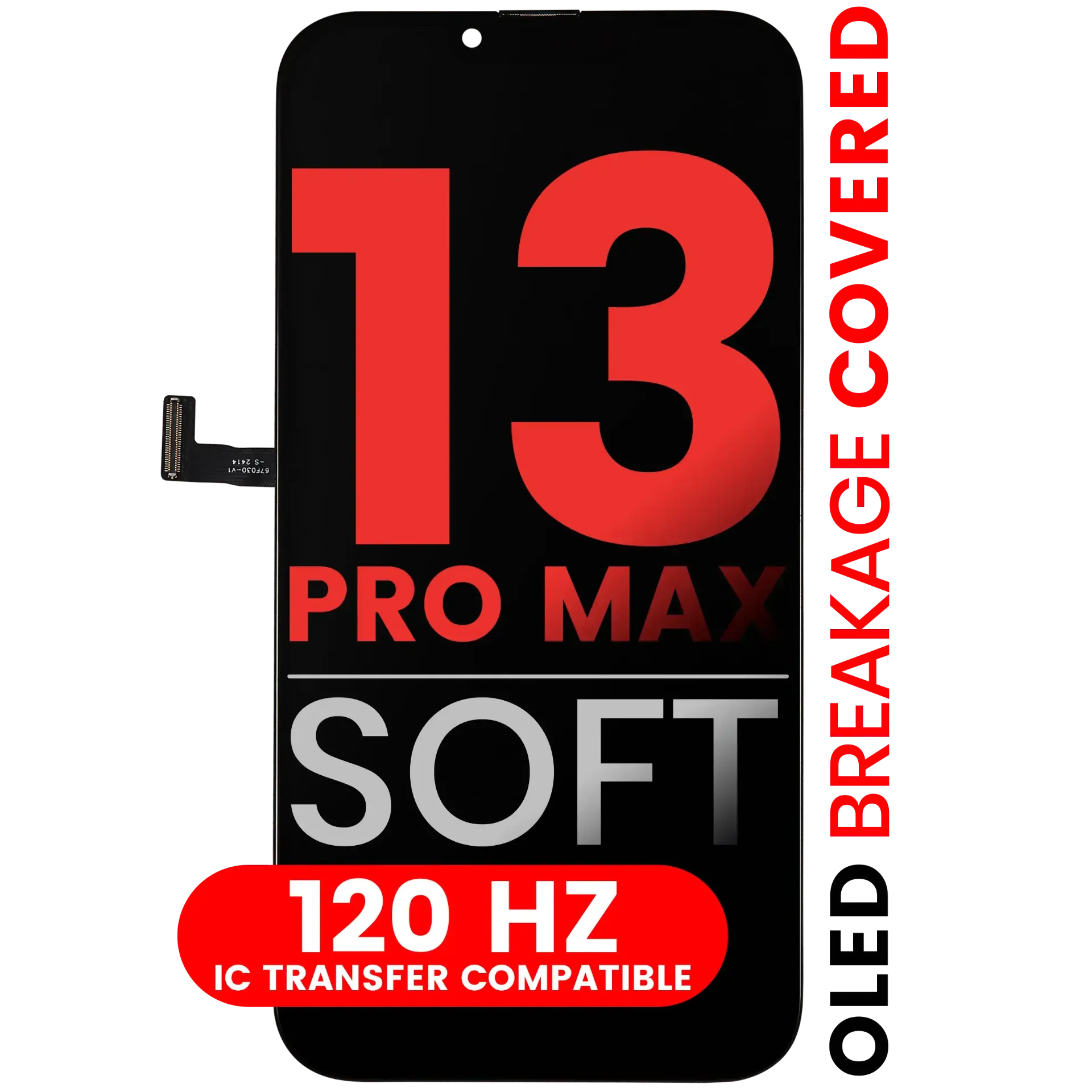 [107082145094] Ensamble OLED Para iPhone 13 Pro Max (Aftermarket Pro: XO7 Soft)