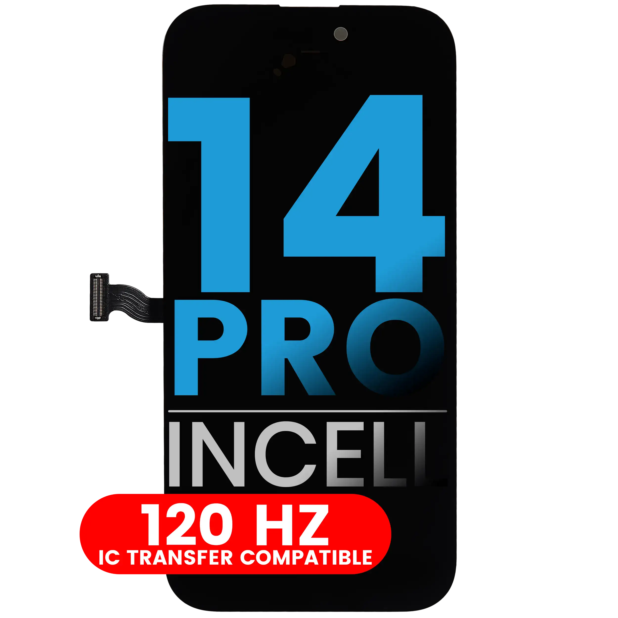 [107083546431] Ensamble LCD Para iPhone 14 Pro (Aftermarket: AQ7 / Incell) (120HZ)
