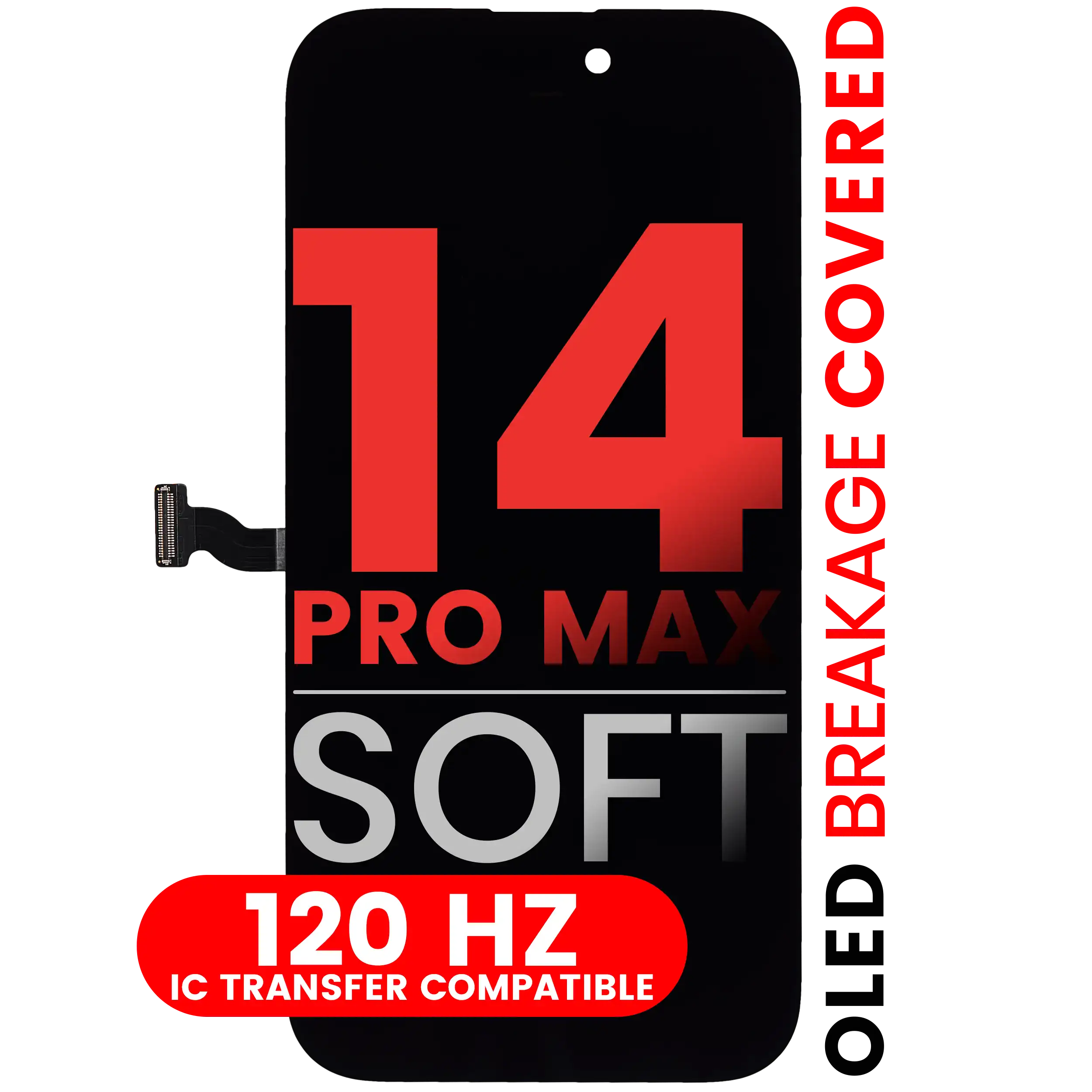 [107082145095] Ensamble OLED Para iPhone 14 Pro Max (Aftermarket Pro: XO7 Soft)