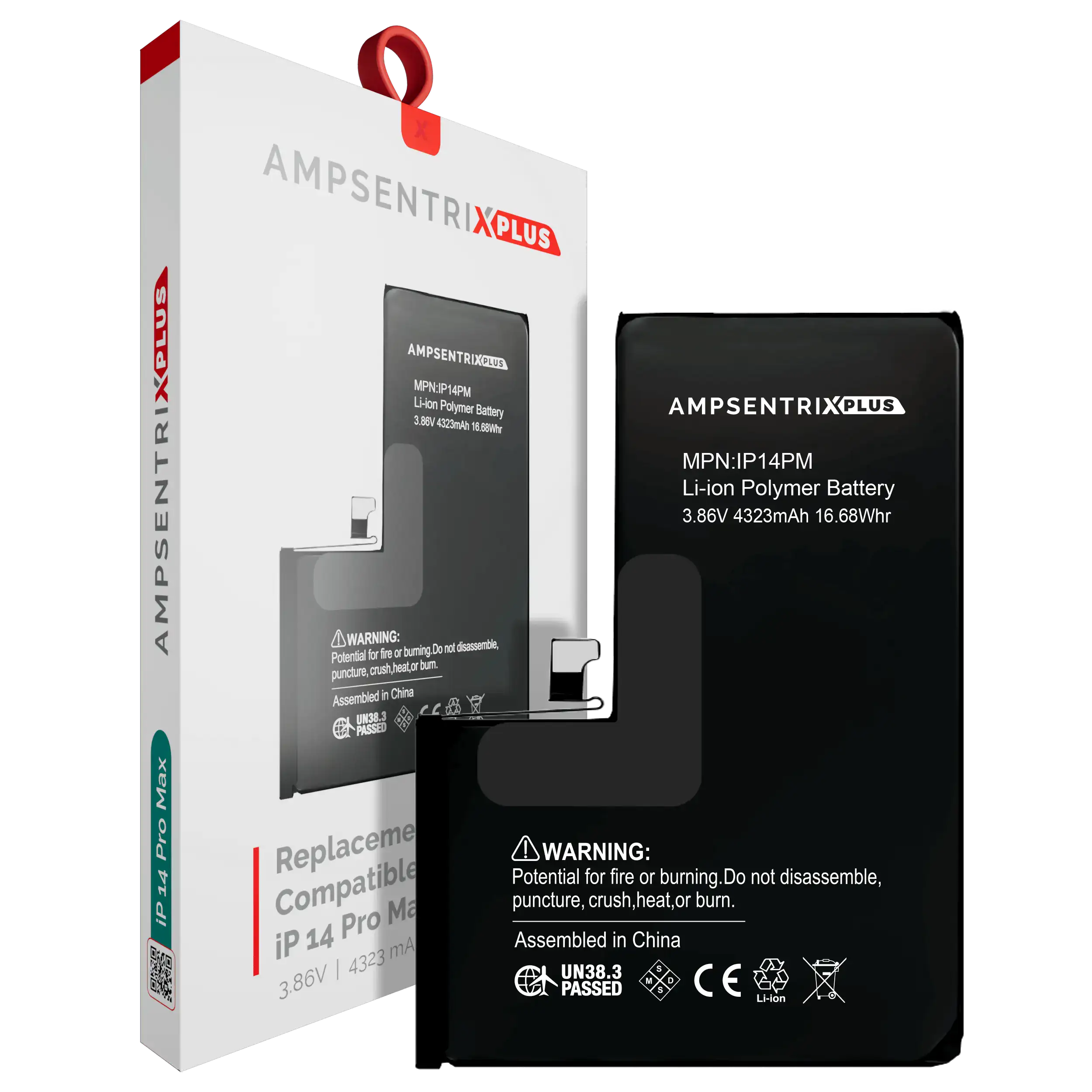 [107082131163] Batería de Repuesto Para iPhone 14 Pro Max (AmpSentrix Plus)